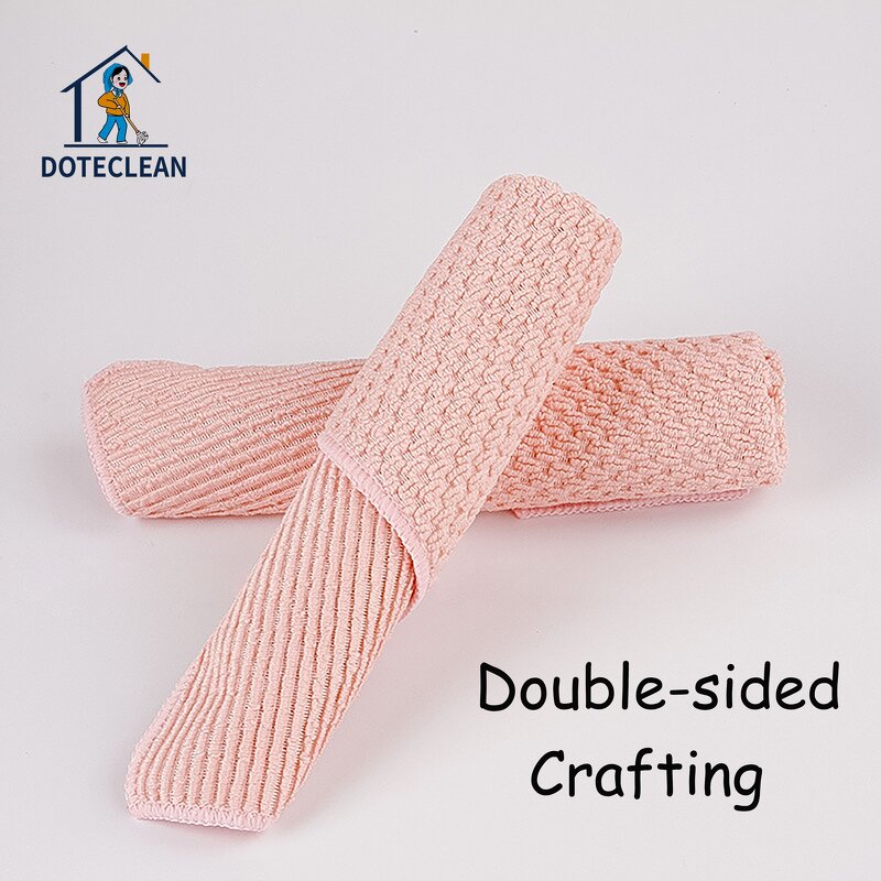 Microfiber Cleaning Cloths - Square Minimalist Style Double Sided Oil Free