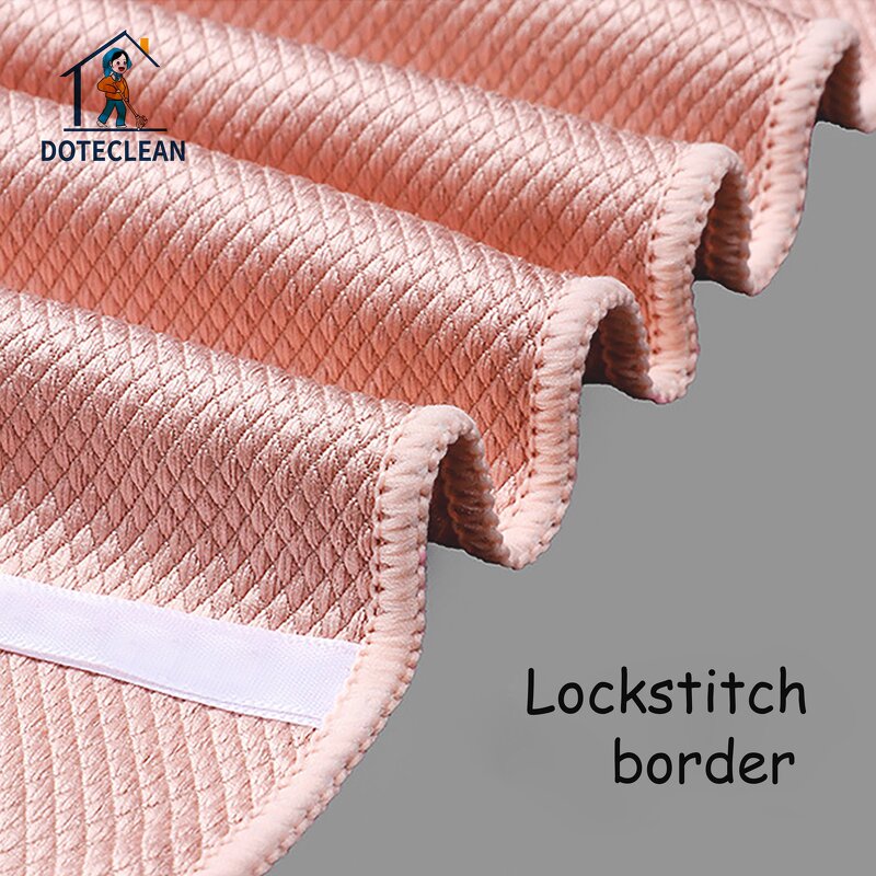 Microfiber Cleaning Cloth - Super Absorbent Fish Scale Soft Family Glass Stain Removing