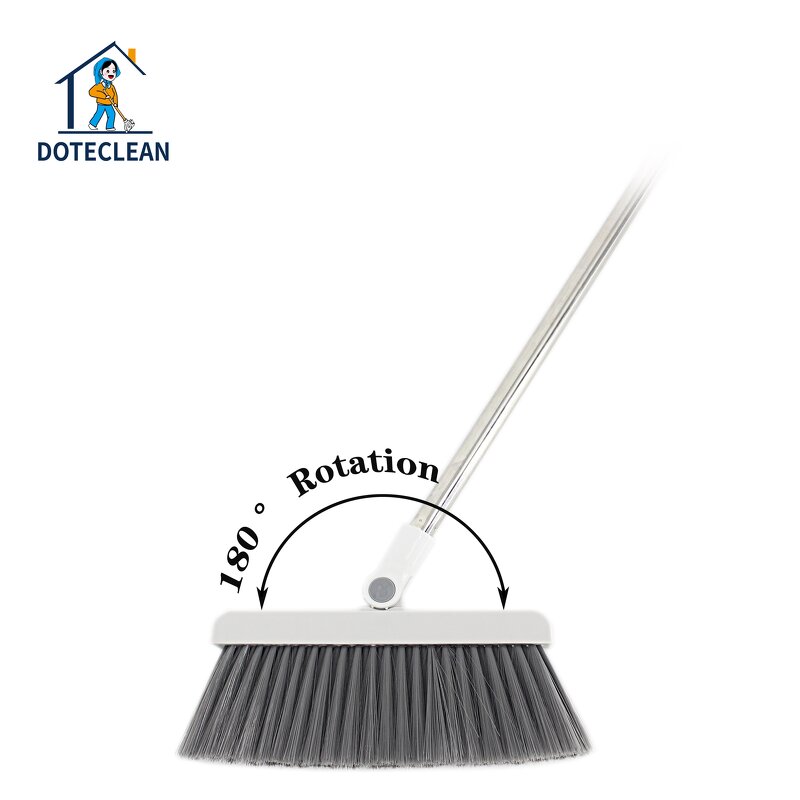 Broom & Dustpan Set - Windproof PET Material with Teeth Design and Folding