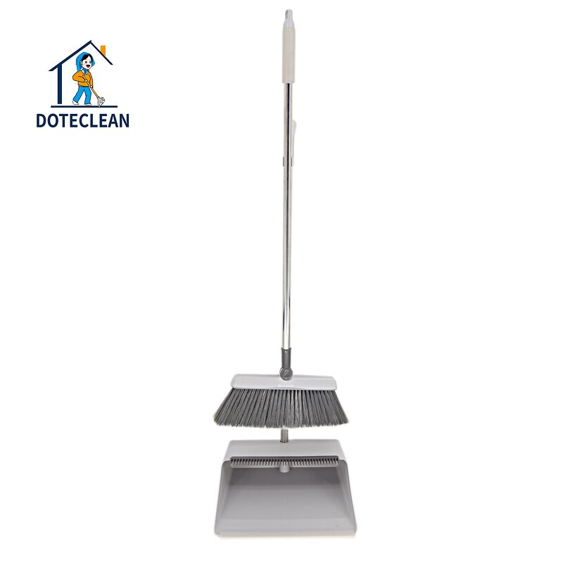 Broom and Dustpan Set - Durable PET Material Folding with Comfortable Handle