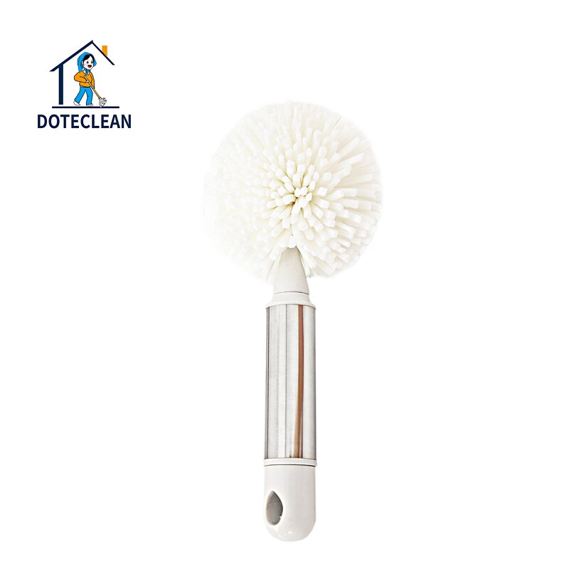 Bottle Cleaning Brush - Multi-Functional Stainless Steel Handle Round EVA Sponge