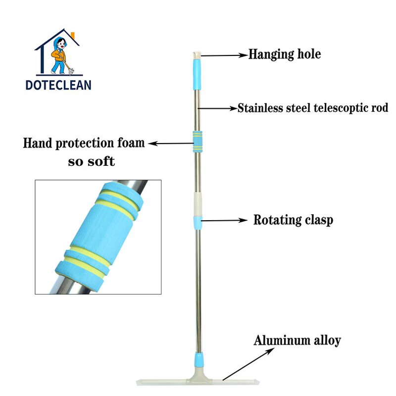 Window Squeegee - 35 cm Telescopic Car Window Glass Mirror Stainless Steel Handle