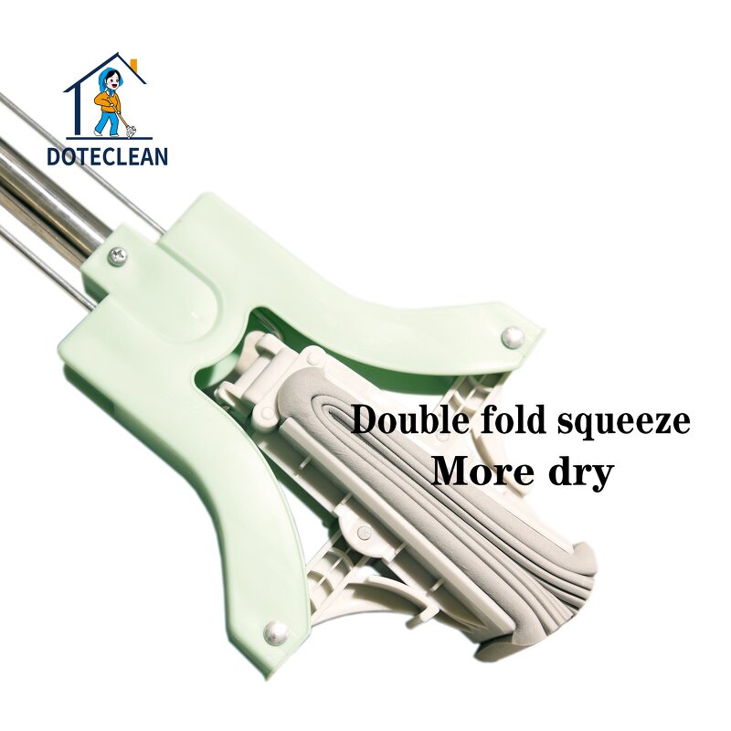 PVA Sponge Mop - 360 Healthy Easy Clean Folding Squeeze Wiper Swivel Handle