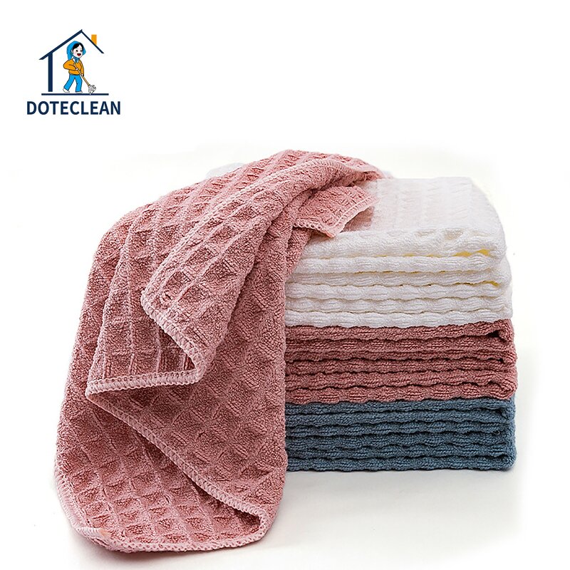 Microfiber Kitchen Cleaning Cloth - Thickened Multifunctional Multi-Color Lockstitch