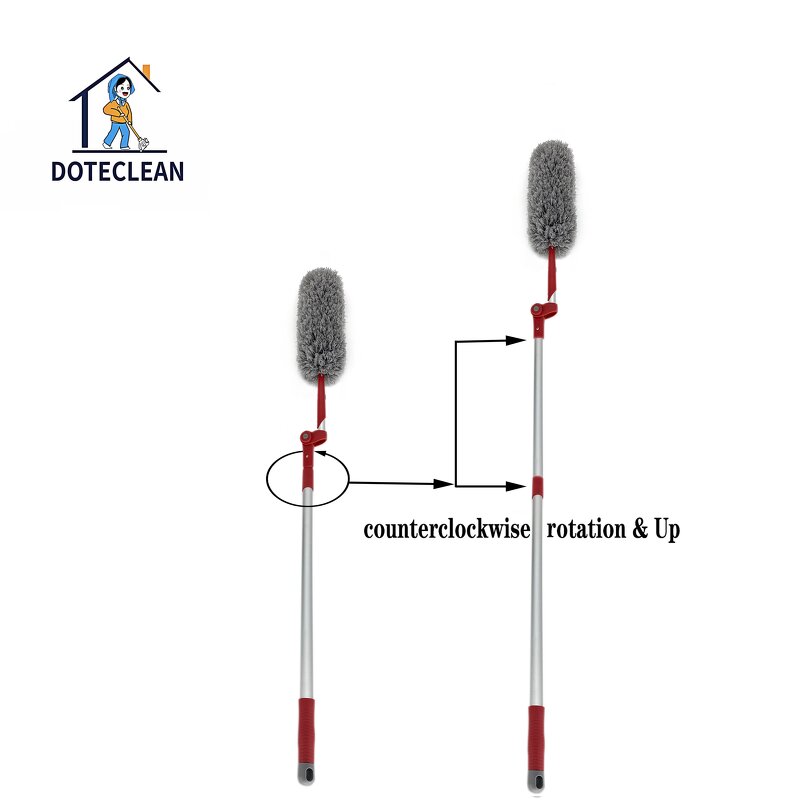 Microfiber Duster - Telescopic Swivel Detachable Flexible Washable Multipurpose