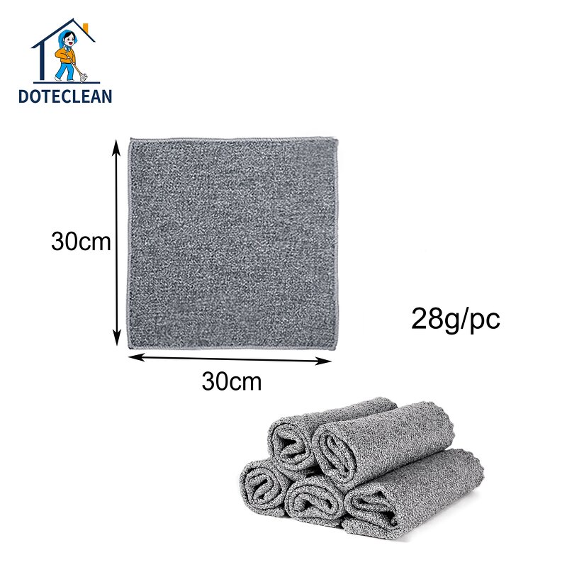 Microfiber Cleaning Cloth - 30x30 cm Friction Kitchen Towel 20% Polyamide 80% Polyester