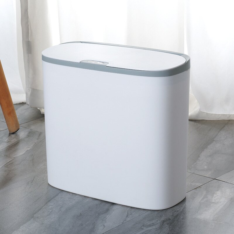 Electric Trash Can - 14L Smart Touchless Induction for Household Bathroom