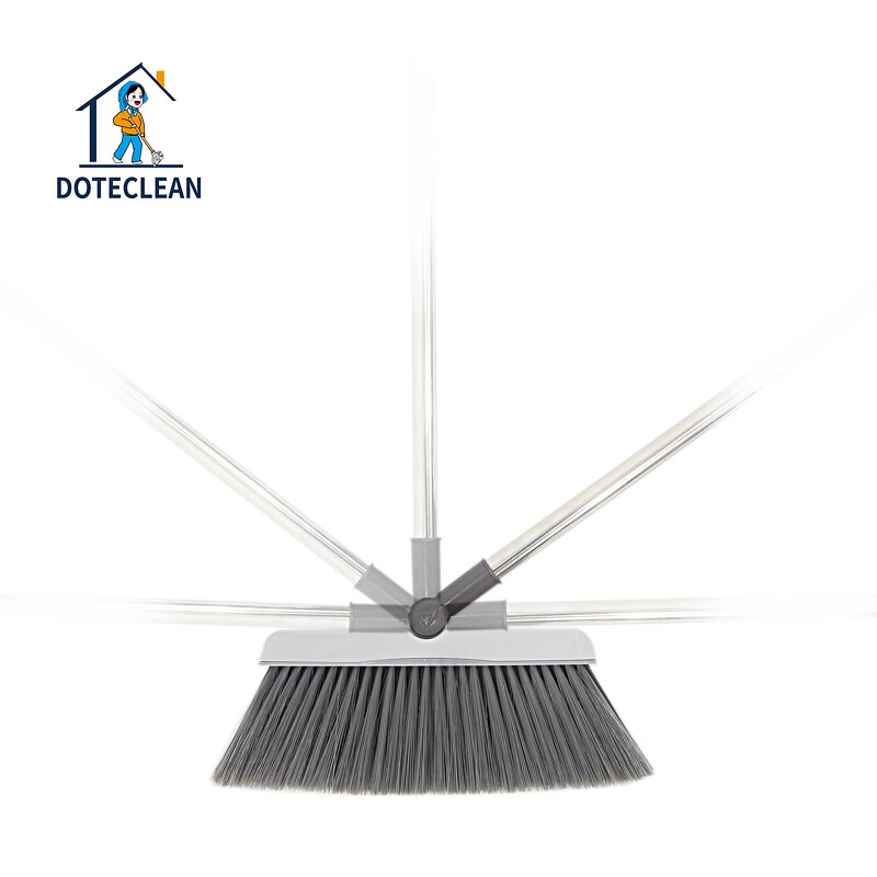 Broom and Dustpan Set - Durable PET Material Folding with Comfortable Handle