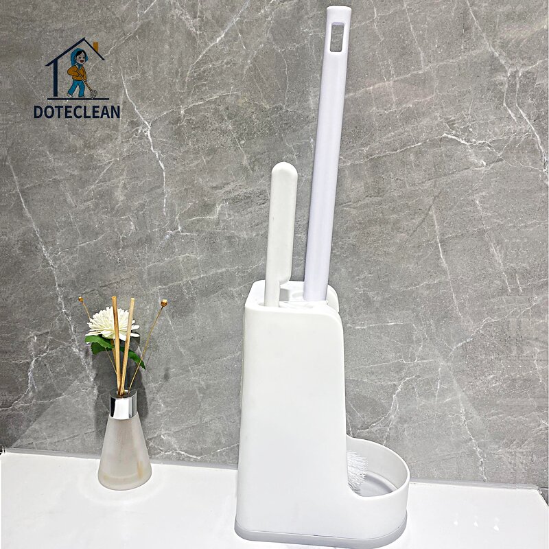 Toilet Brush Set - Long Handle Plastic Washing Cleaning Accessories