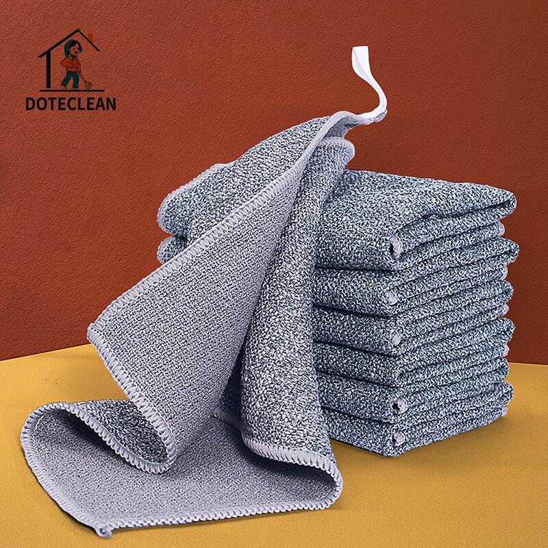 Microfiber Kitchen Towel - 30x30 cm New Thickened Cloth for Friction Cleaning