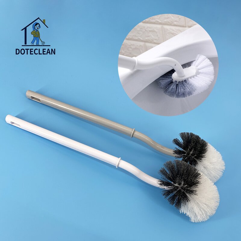 Toilet Brush - Long Handle Plastic TPR & PP Material for Bathroom Cleaning