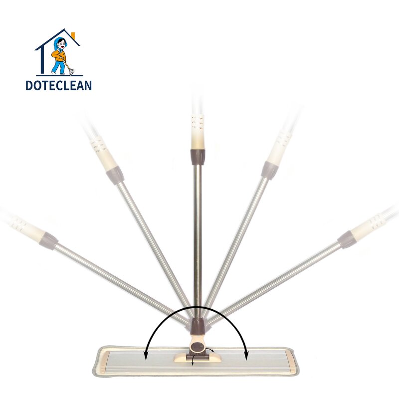 Floor Cleaner - 65cm Professional Aluminum Frame Dry Refill Flat Mop Telescopic