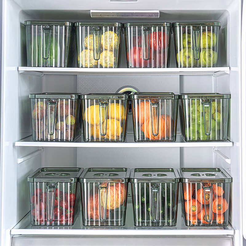 Storage Box - Refrigerator Food Thickened Material Plastic Container Logo