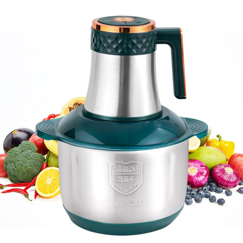 Electric Chopper - 2L Stainless Steel Food Slicer Vegetable Cutter Meat Grinder