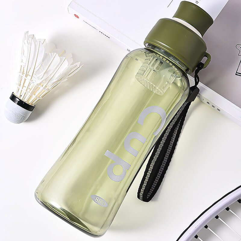 Sports Water Bottle - Outdoor Plastic Crystal with Self-Driving Travel Accessories