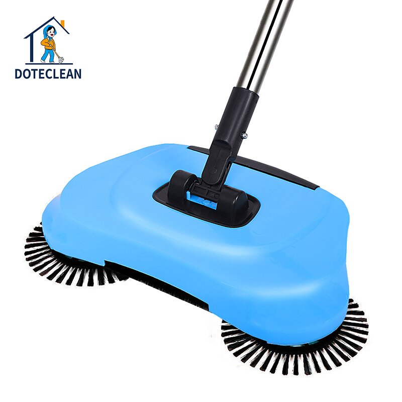 Floor Clean Sweeper - Household Cleaning Tool Hand-pushed Long Handle 360 Rotating