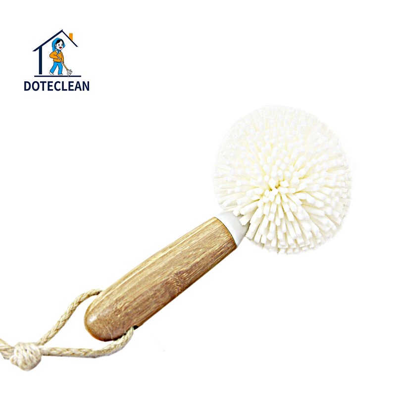 Cup Cleaning Brush - Eco-Friendly EVA Material Nature Bamboo Handle for Wine Glass