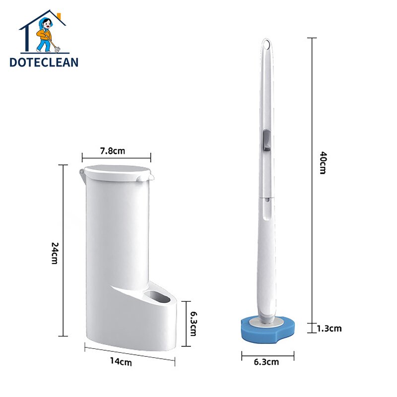 Toilet Brush - Disposable Sponge Replacement Head with Holder 1pc/inner Box