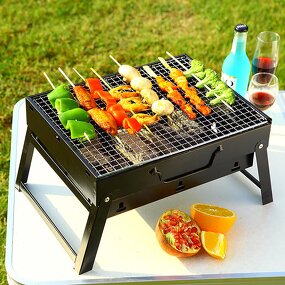 BBQ Barbecue Grills - High Quality Folding Portable Larger Size Outdoor Galvanized