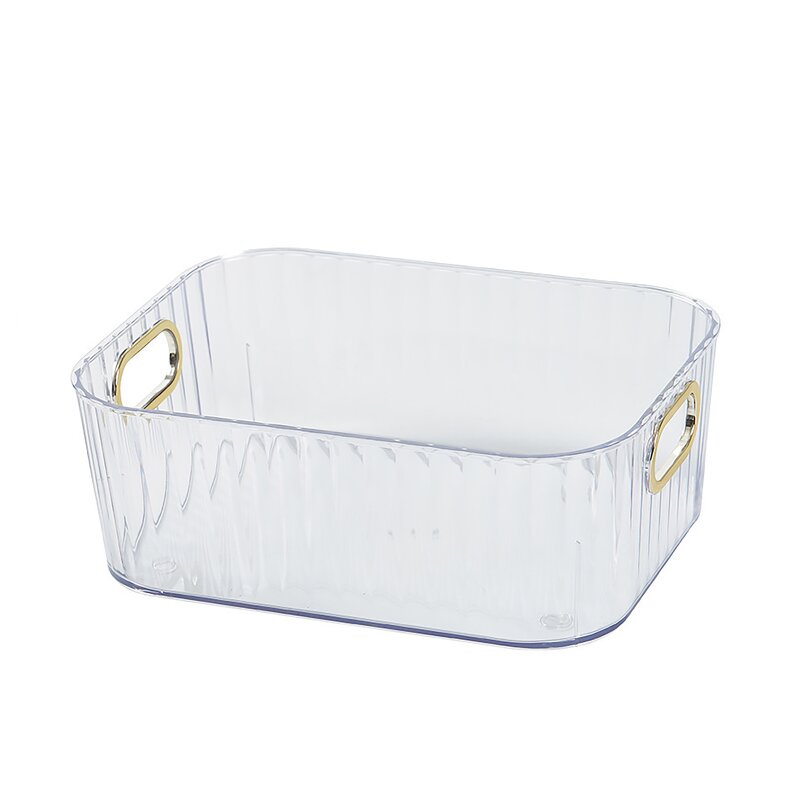Storage Box - Small Desktop Cosmetics Rectangular Acrylic Vanity Skincare Basket