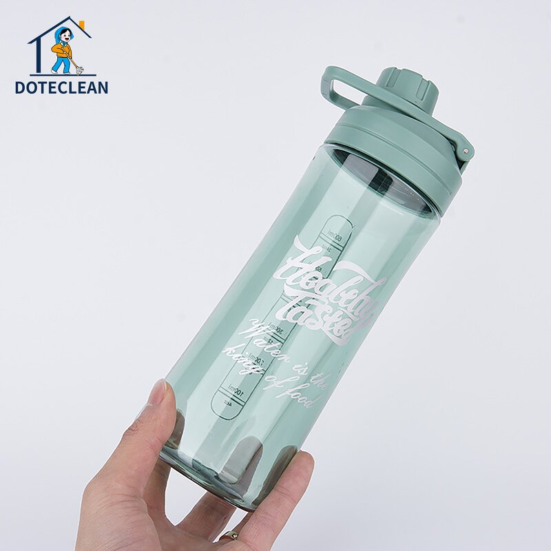 Sports Water Bottle - 600ml Portable Direct Drinking with Handle for Travel Camp