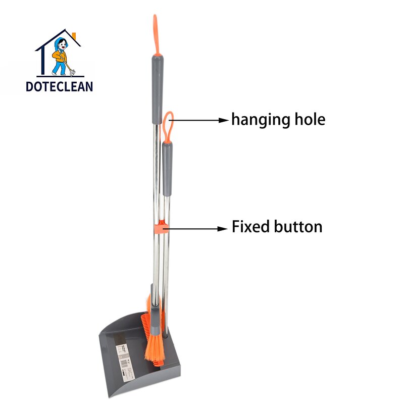 Broom and Dustpan Set - PET Material Household with Teeth Design