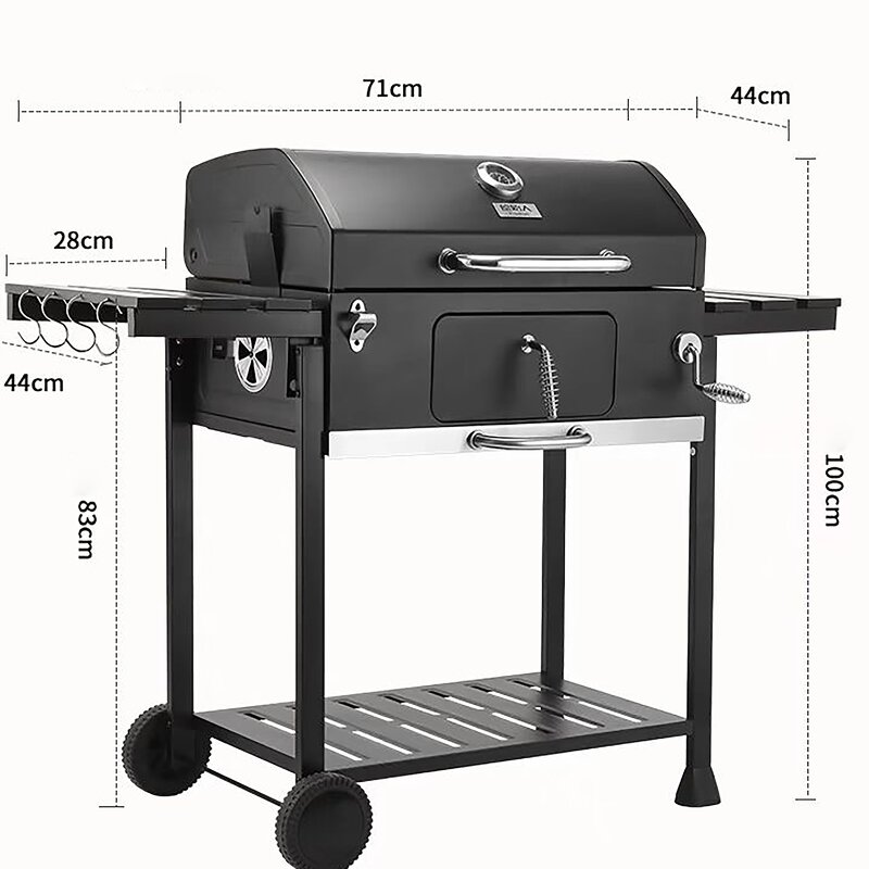 BBQ Barbecue Grills - Outdoor Garden Camping Party Iron Oven Folding Portable