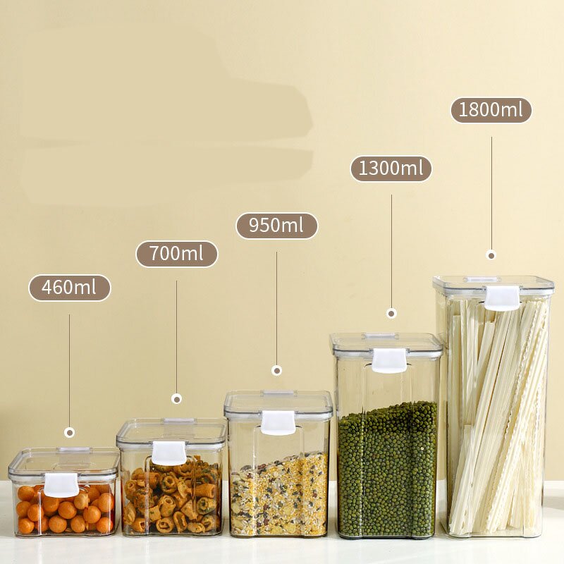 Plastic Jar Box - 2025 Hot-Selling Food Grade Transparent PET for Grains Cereals