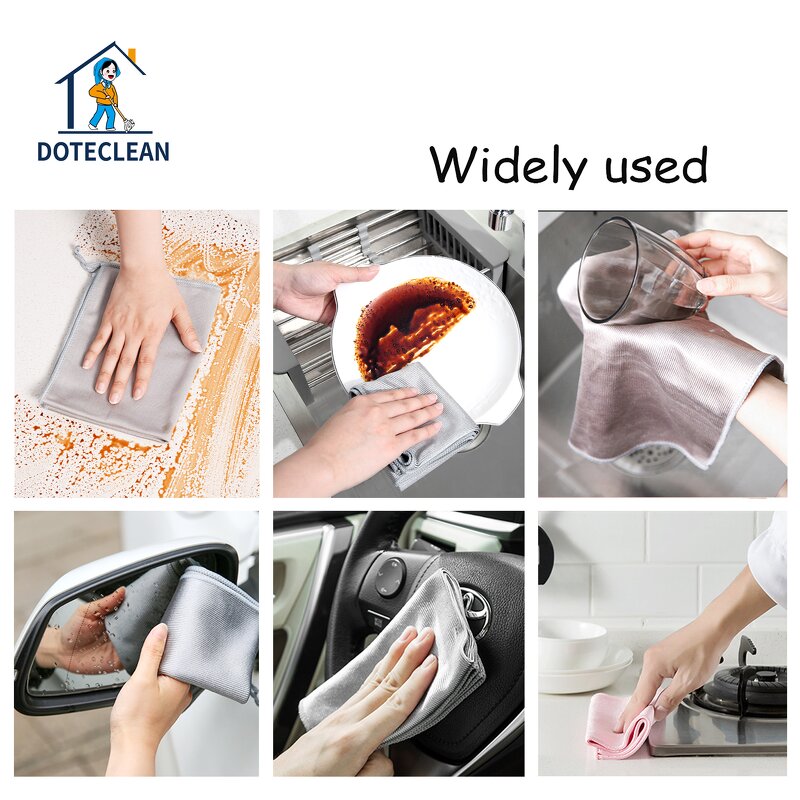 Microfiber Cleaning Towel - No Trace Absorbable Soft No Lint Window Car Kitchen
