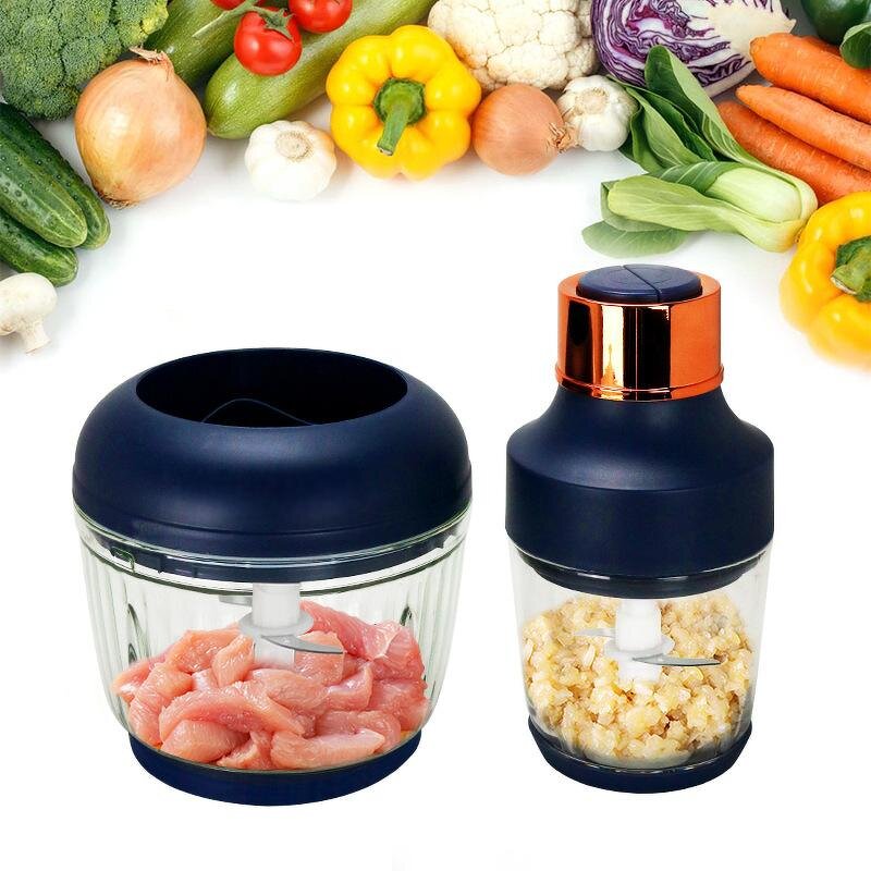Electric Meat Grinder Manufacturer - 2.5L+0.6L Pure Copper Motor Glass Bowl for Vegetables Poultry