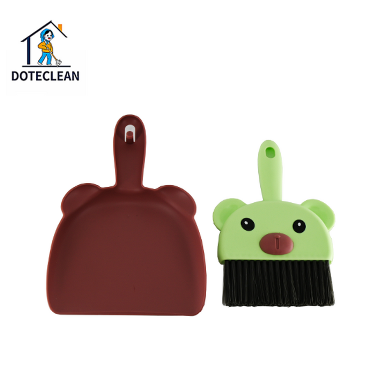 Desk Broom Dustpan Set - Mini Student Children's Pet Clean Table Sweep Function