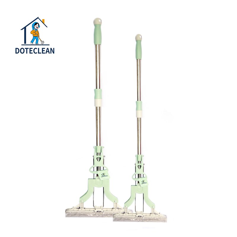 PVA Sponge Mop - 360 Healthy Easy Clean Folding Squeeze Wiper Swivel Handle