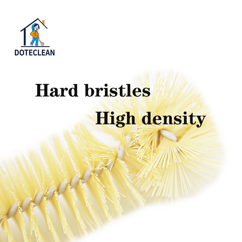 Baby Bottle Cleaning Brush - Bamboo Handle PP Material Long Handle Sponge TPE