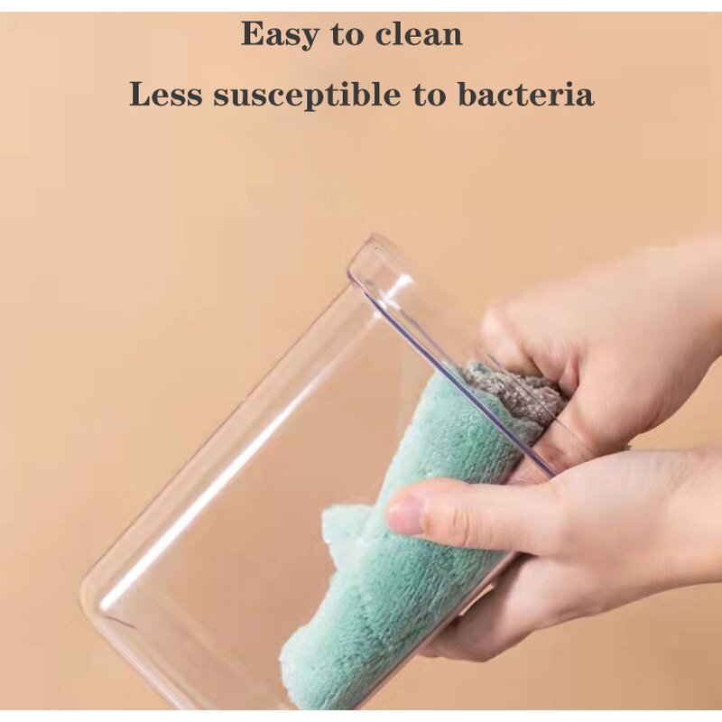 Food Containers - Grain Storage Container Box Plastic Sealed Transparent