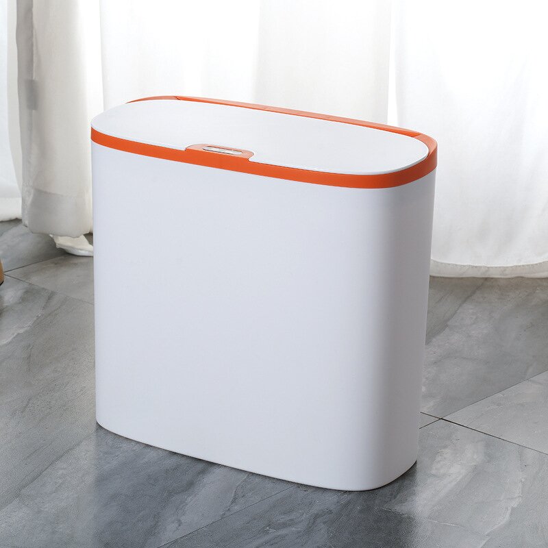 Electric Trash Can - 14L Smart Touchless Induction for Household Bathroom