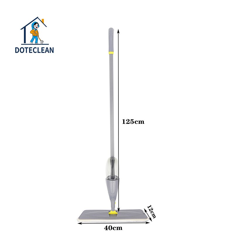 Microfiber Flat Mop - Magic Cleaning Spray with Swivel Handle for Floor Window