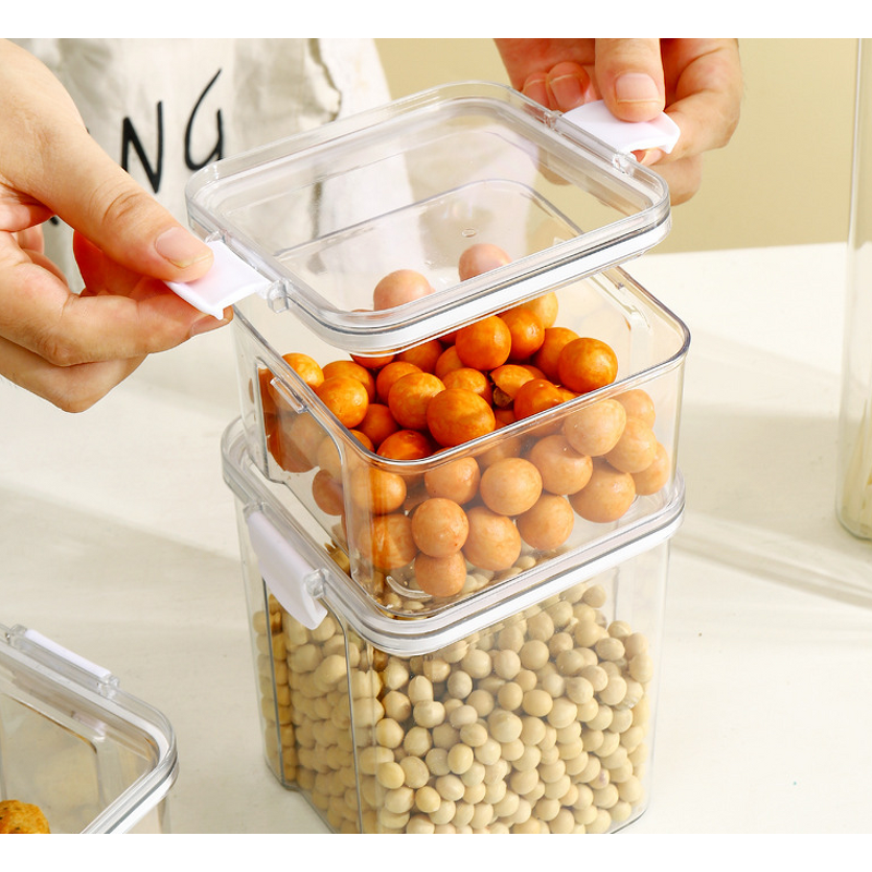 Plastic Jar Box - 2025 Hot-Selling Food Grade Transparent PET for Grains Cereals