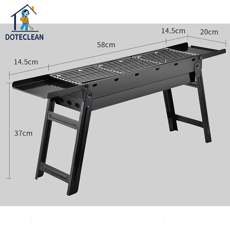 BBQ Barbecue Grills - Iron Oven Folding Portable Outdoor Garden Camping Party