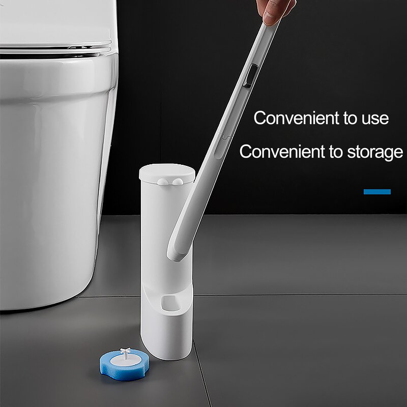 Toilet Brush - Disposable Sponge Replacement Head with Holder 1pc/inner Box