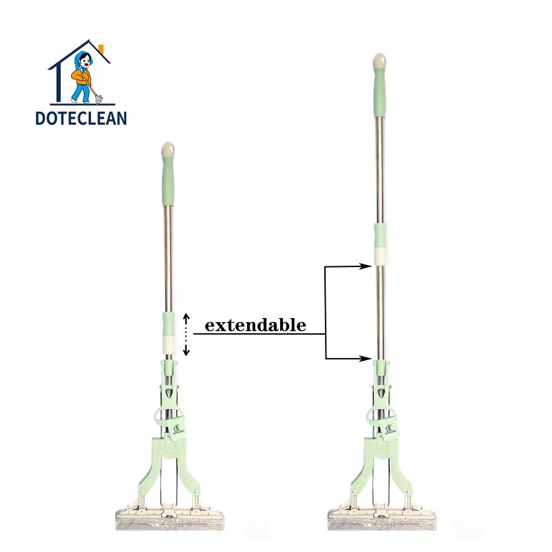 PVA Sponge Mop - 360 Healthy Easy Clean Folding Squeeze Wiper Swivel Handle