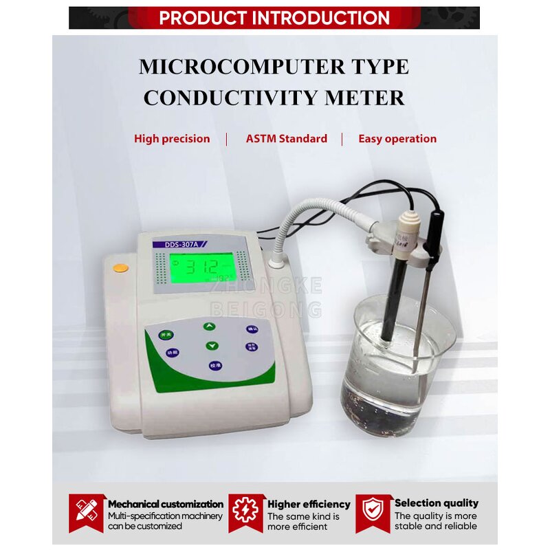 Conductivity Meter - Portable Bench Top Lab with 0.1/1μs/cm