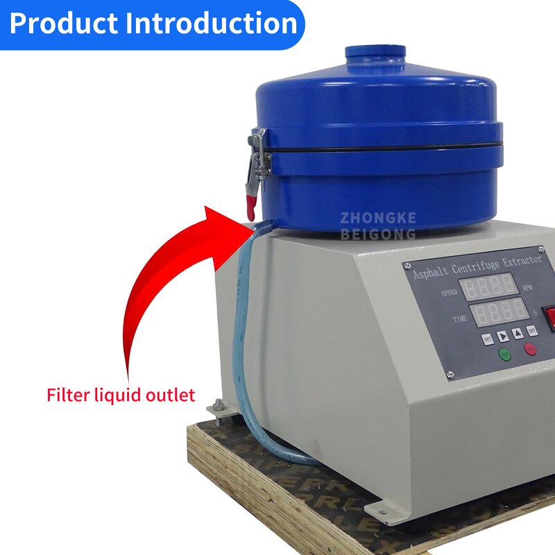 Asphalt Extractor - 3000g Capacity Soxhlet Centrifugal for Bitumen