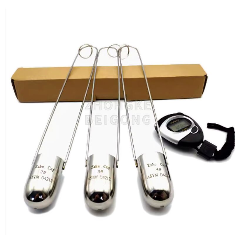 Viscosity Cup - Stainless Steel Immersion Zahn Viscometer Tester Flow Paint