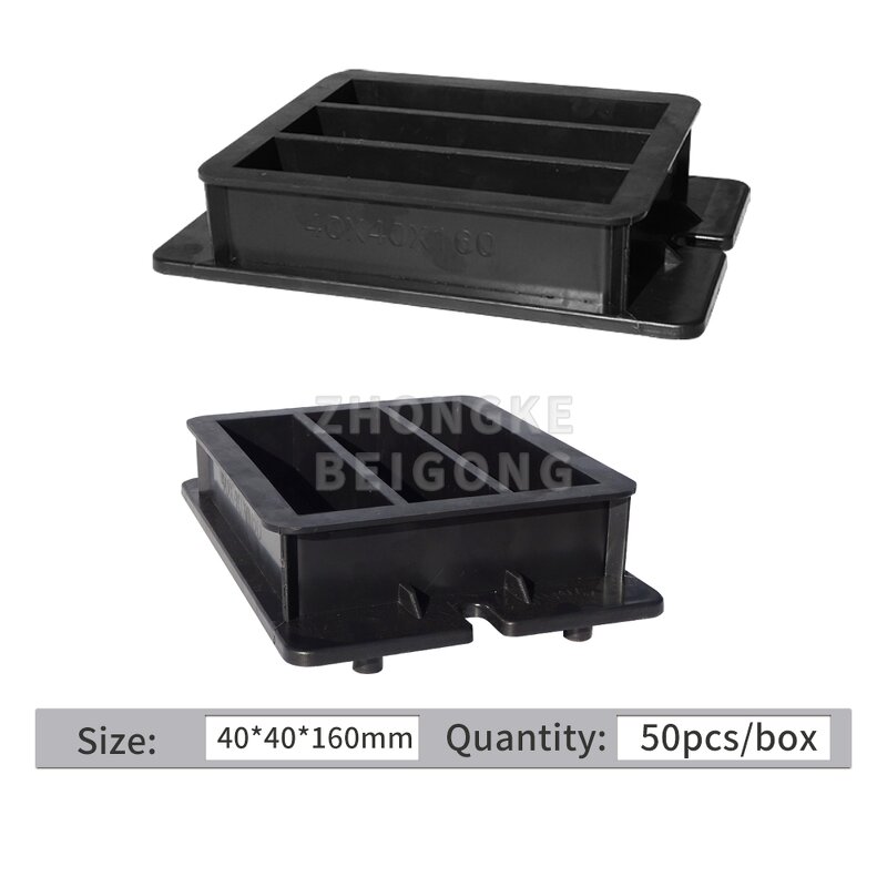 Cement Mortar Moulds - Precision 40x40x160mm Three Gang Plastic