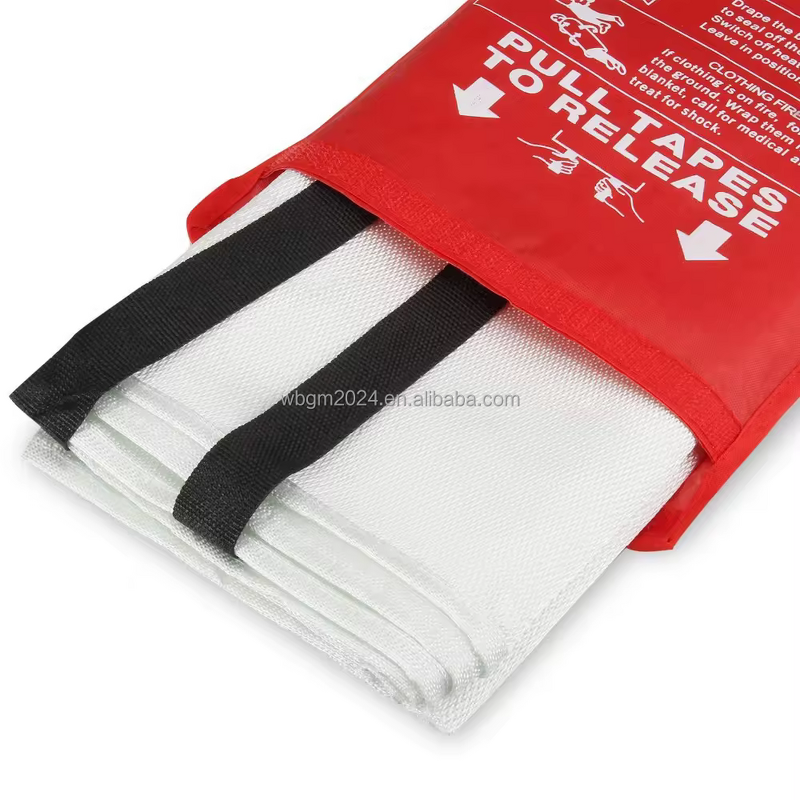 Fire Blanket - Silicone Coated Retardant 1M X 1M Glassfiber