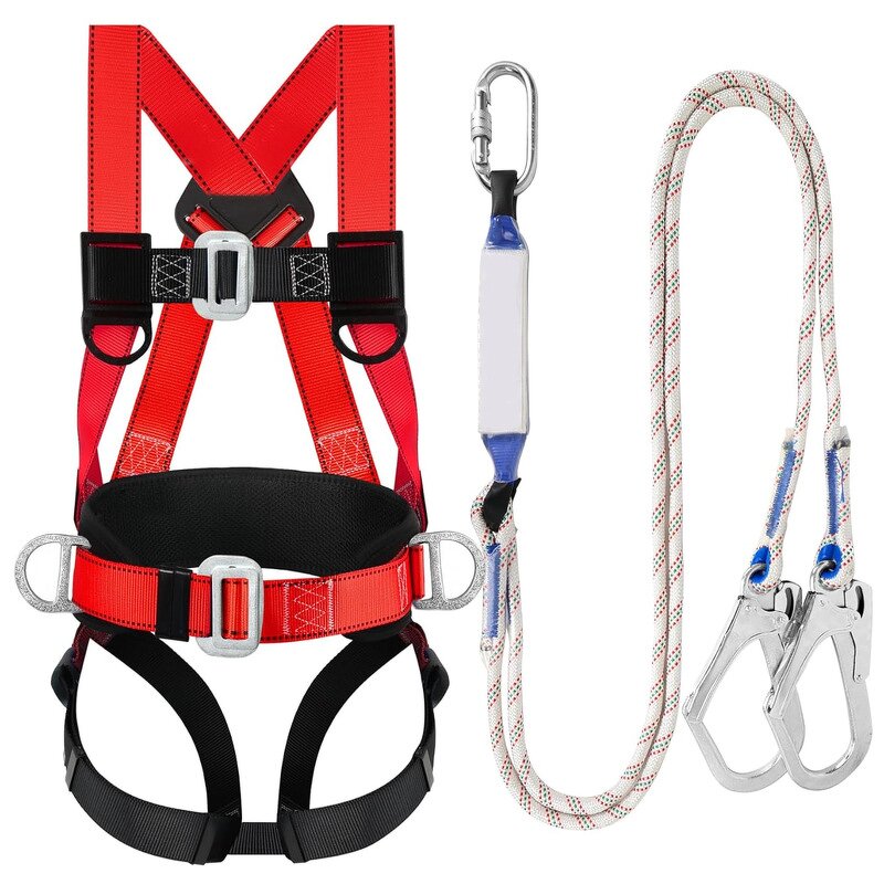Five Point Safety Harness - High-altitude Work with Double Hook