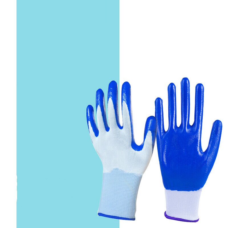 Nitrile Dipping Gloves - Anti Skid Wear Resistant Butadiene Rubber