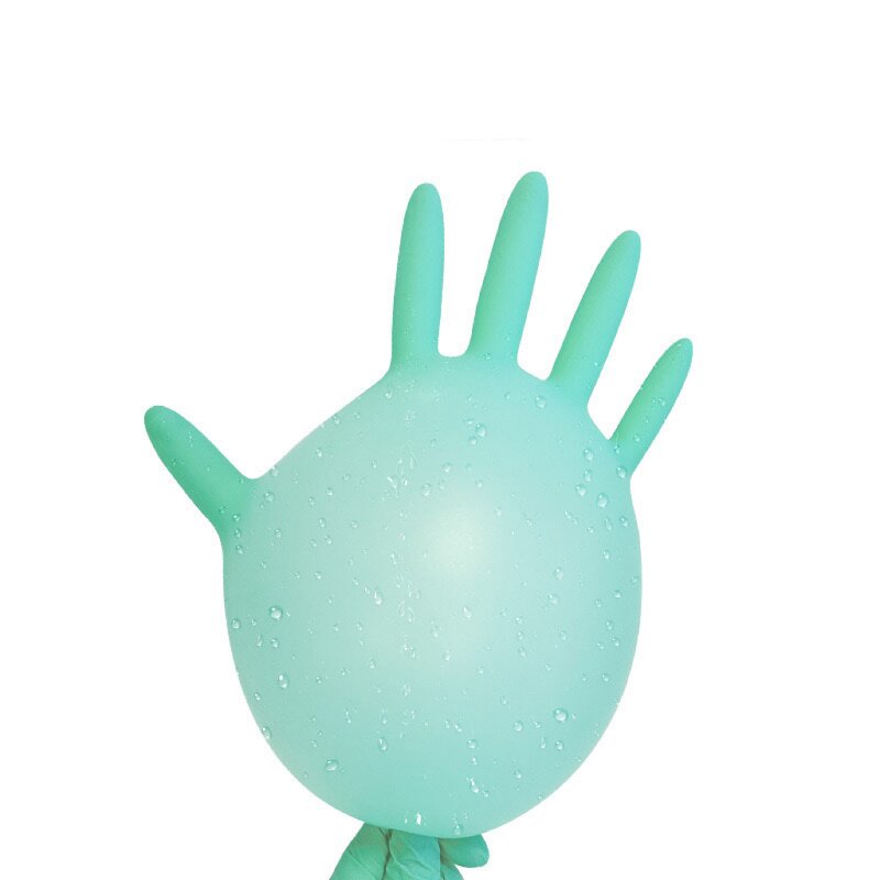 Disposable Nitrile Gloves - Green 100 Pcs Box