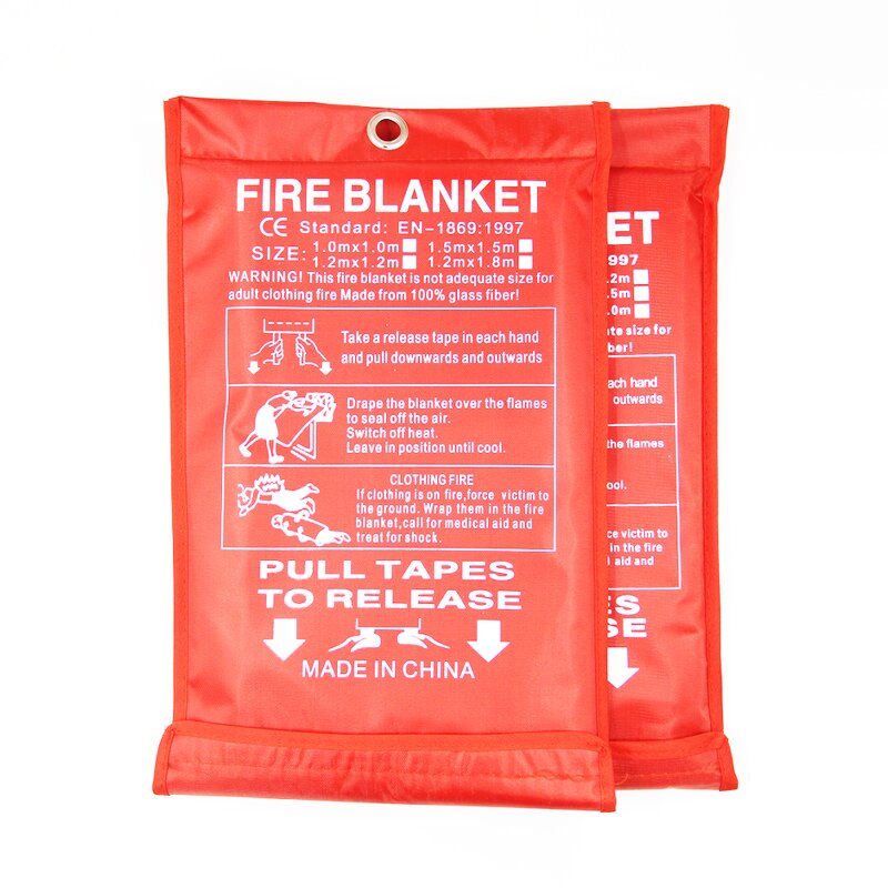 Fire Blanket - 430GSM Fiberglass 1.2m En1869 for Kitchen