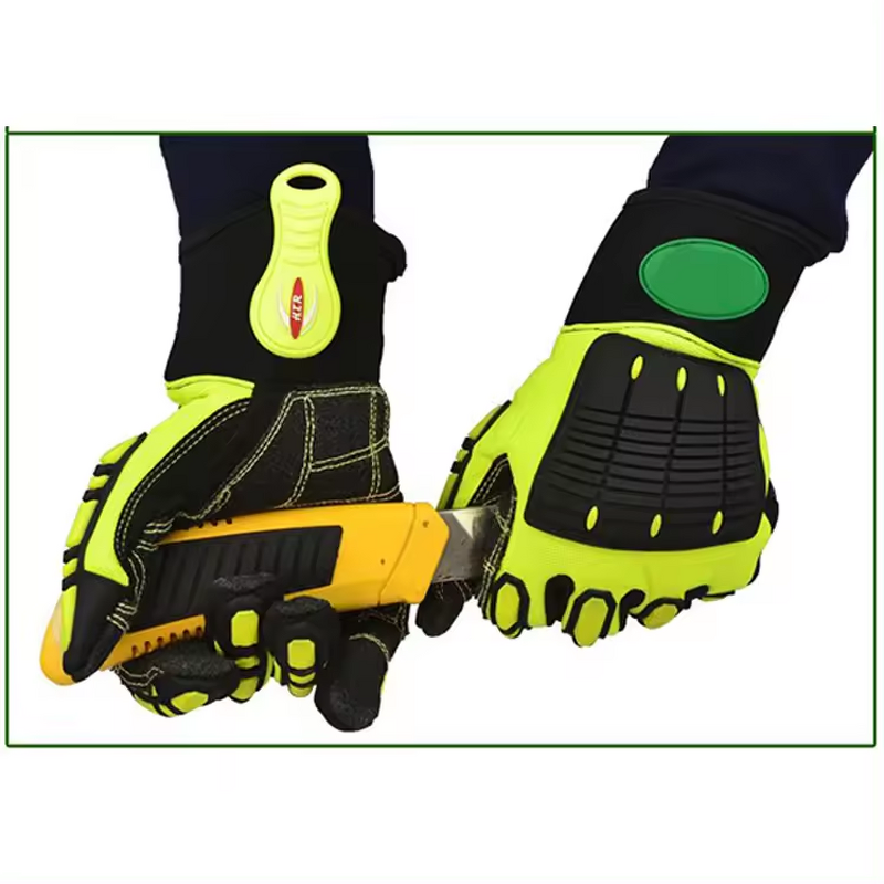 Safety Gloves Level 5 - New Design Anti Slip Oil & Gas Anti Impact